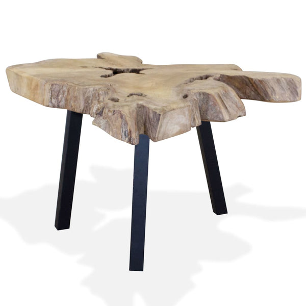 vidaXL Coffee Table Solid Teak Wood 80x70x38 cm