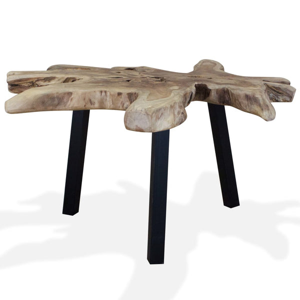 vidaXL Coffee Table Solid Teak Wood 80x70x38 cm