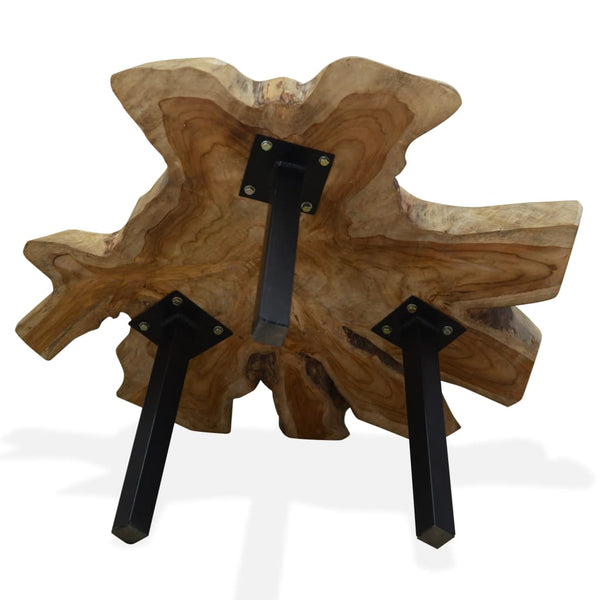 vidaXL Coffee Table Solid Teak Wood 80x70x38 cm