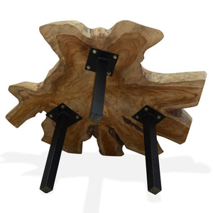 vidaXL Coffee Table Solid Teak Wood 80x70x38 cm