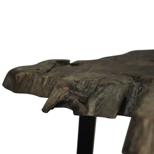 vidaXL Coffee Table Solid Teak Wood 80x70x38 cm