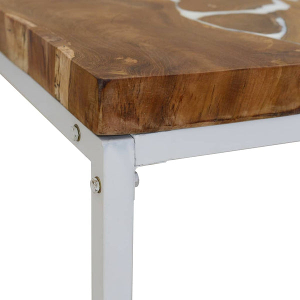 vidaXL Coffee Table Teak Resin 110x60x40 cm