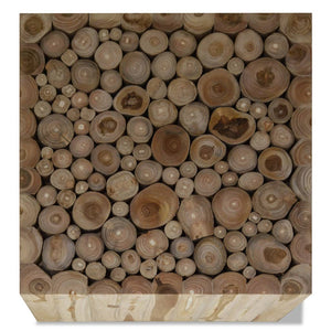vidaXL Coffee Table Teak Wood 50x50x35 cm