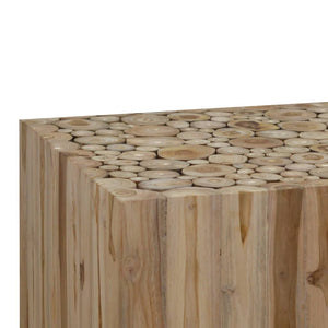 vidaXL Coffee Table Teak Wood 50x50x35 cm