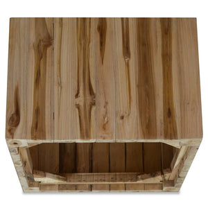 vidaXL Coffee Table Teak Wood 50x50x35 cm