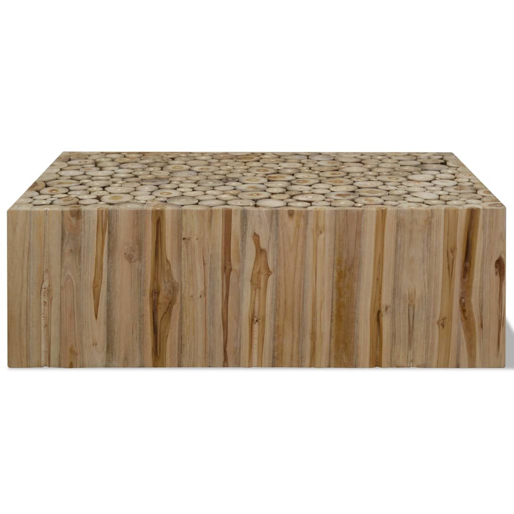 vidaXL Coffee Table Solid Teak Wood 90x50x30 cm