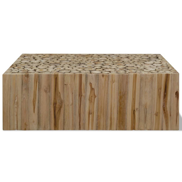 vidaXL Coffee Table Solid Teak Wood 90x50x30 cm
