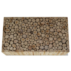 vidaXL Coffee Table Solid Teak Wood 90x50x30 cm