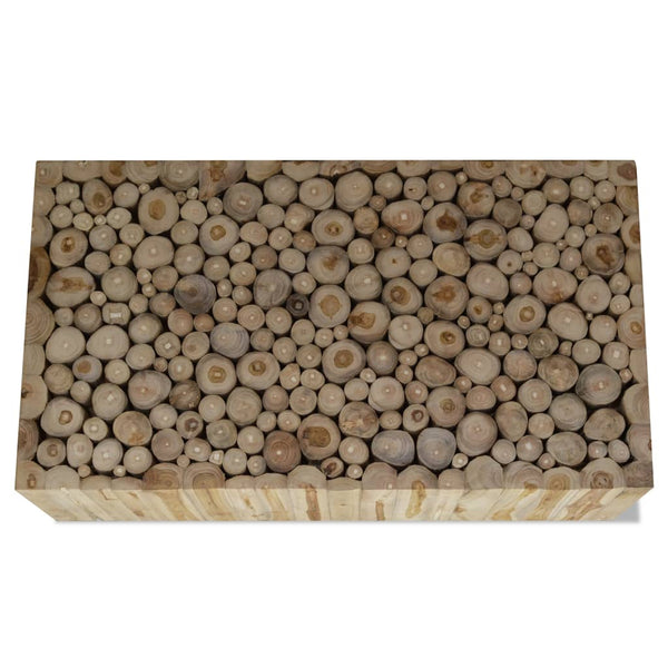 vidaXL Coffee Table Solid Teak Wood 90x50x30 cm