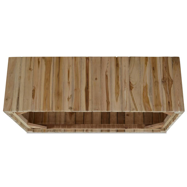 vidaXL Coffee Table Solid Teak Wood 90x50x30 cm