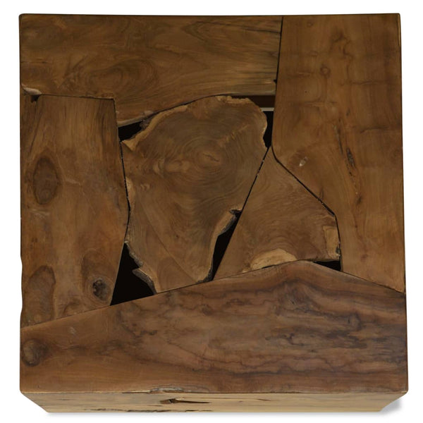 vidaXL Coffee Table 50x50x35 cm Teak Wood Brown