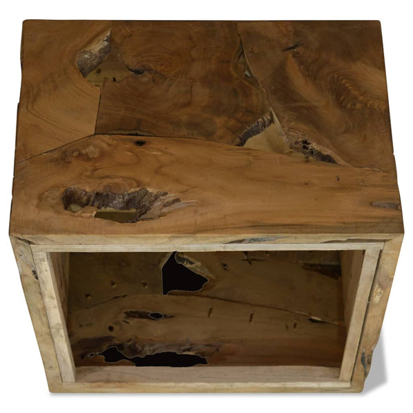 vidaXL Coffee Table 50x50x35 cm Teak Wood Brown
