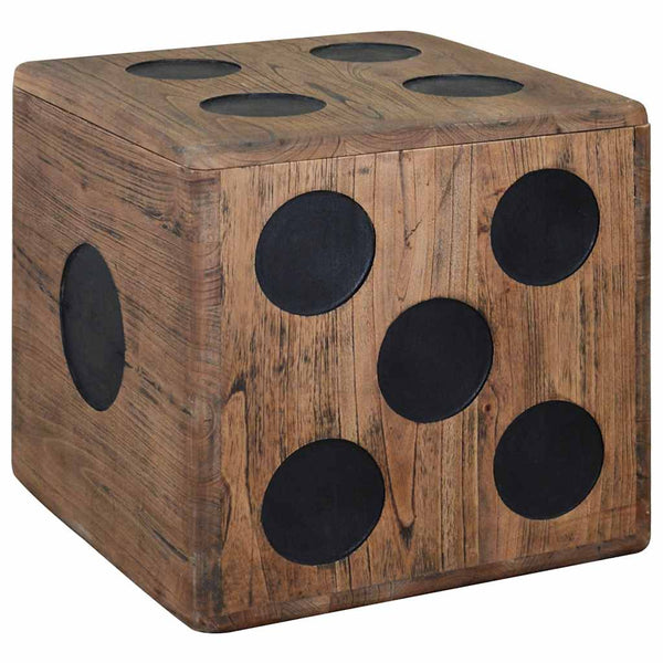 vidaXL Storage Box Mindi Wood 40 x 40 x 40 cm Cube Design