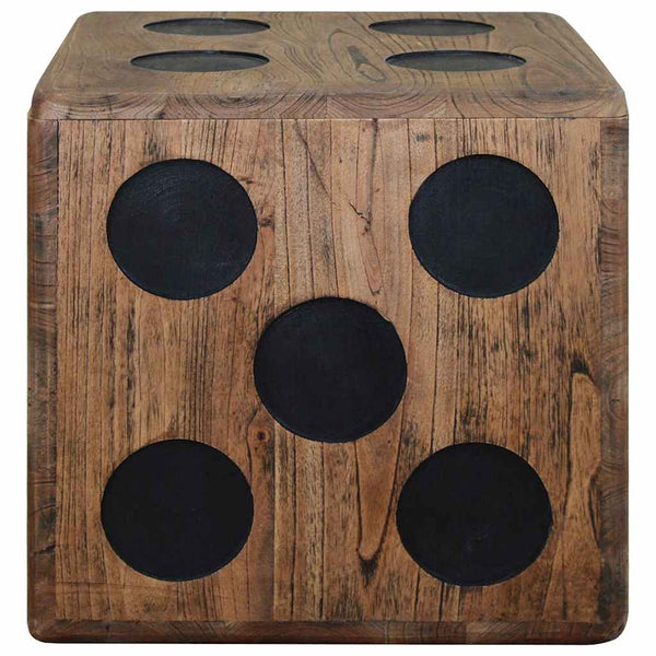 vidaXL Storage Box Mindi Wood 40 x 40 x 40 cm Cube Design