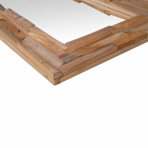 vidaXL Decorative Teak Mirror 60 x 60 cm Square