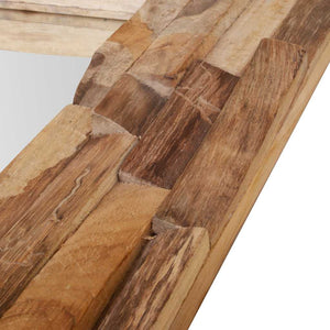 vidaXL Decorative Teak Mirror 60 x 60 cm Square