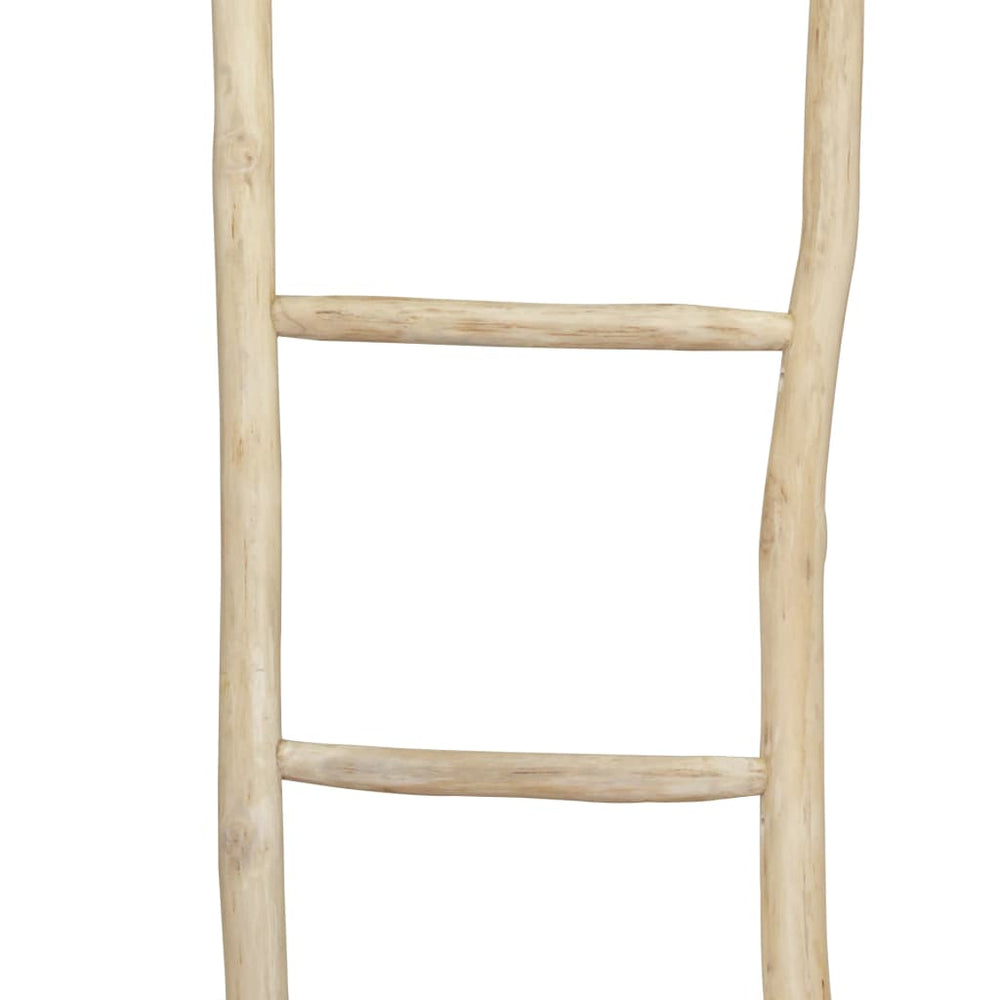 vidaXL 5-Tier Teak Ladder Towel Rack 45 x 150 cm