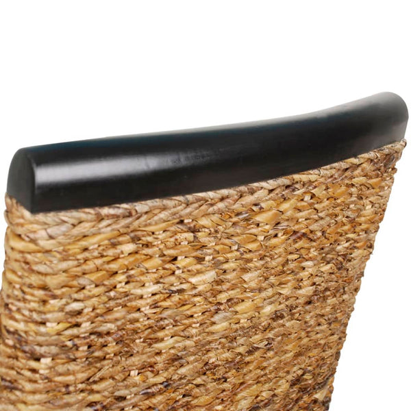 vidaXL Dining Chairs 4 pcs. Abaca and Solid Mango Wood