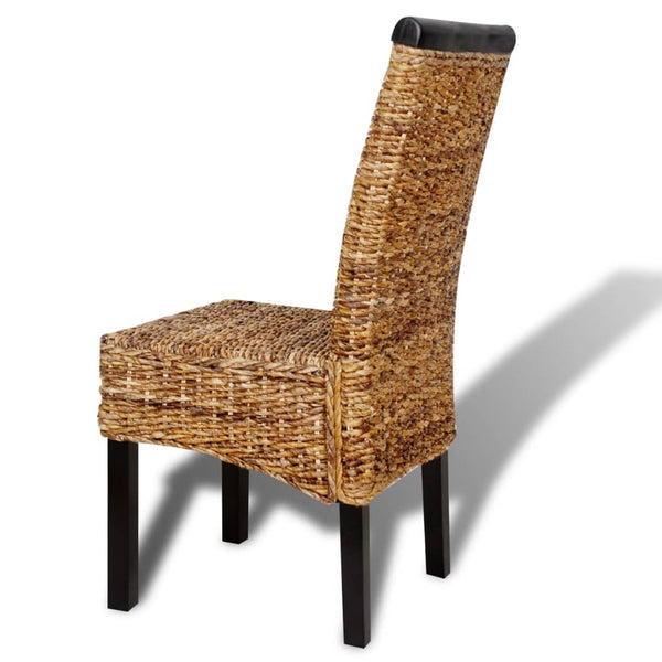 vidaXL Dining Chairs 6 pcs. Abaca and Solid Mango Wood