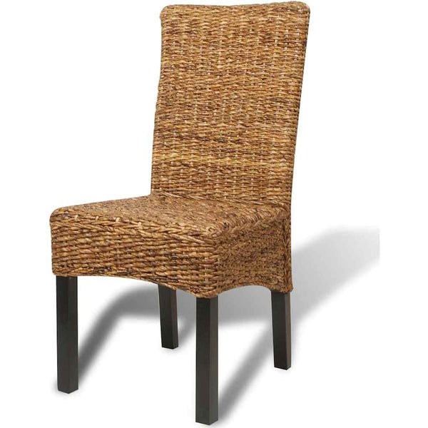 vidaXL Dining Chairs 6 pcs. Abaca and Solid Mango Wood