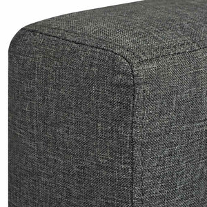 vidaXL Two-Seater Sofa Set Fabric Dark Grey