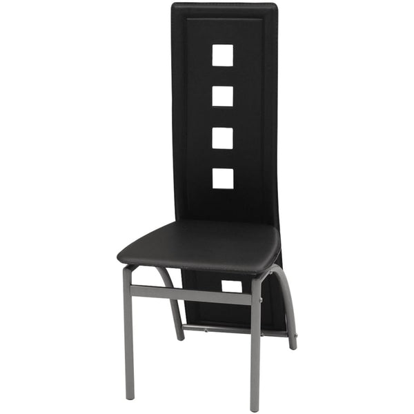vidaXL Dining Chairs 6 pcs. Artificial Leather Black