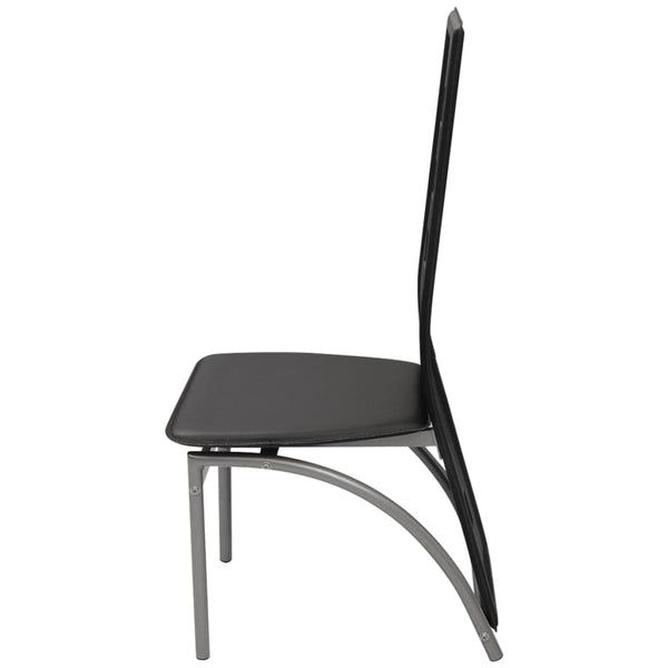 vidaXL Dining Chairs 6 pcs. Artificial Leather Black