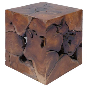 vidaXL Stools 4 pcs Brown 40x40x45 cm Solid Teak Wood