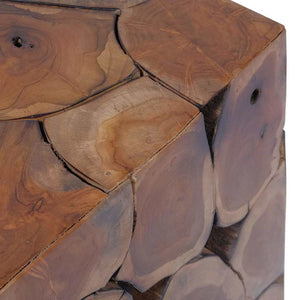 vidaXL Stools 4 pcs Brown 40x40x45 cm Solid Teak Wood