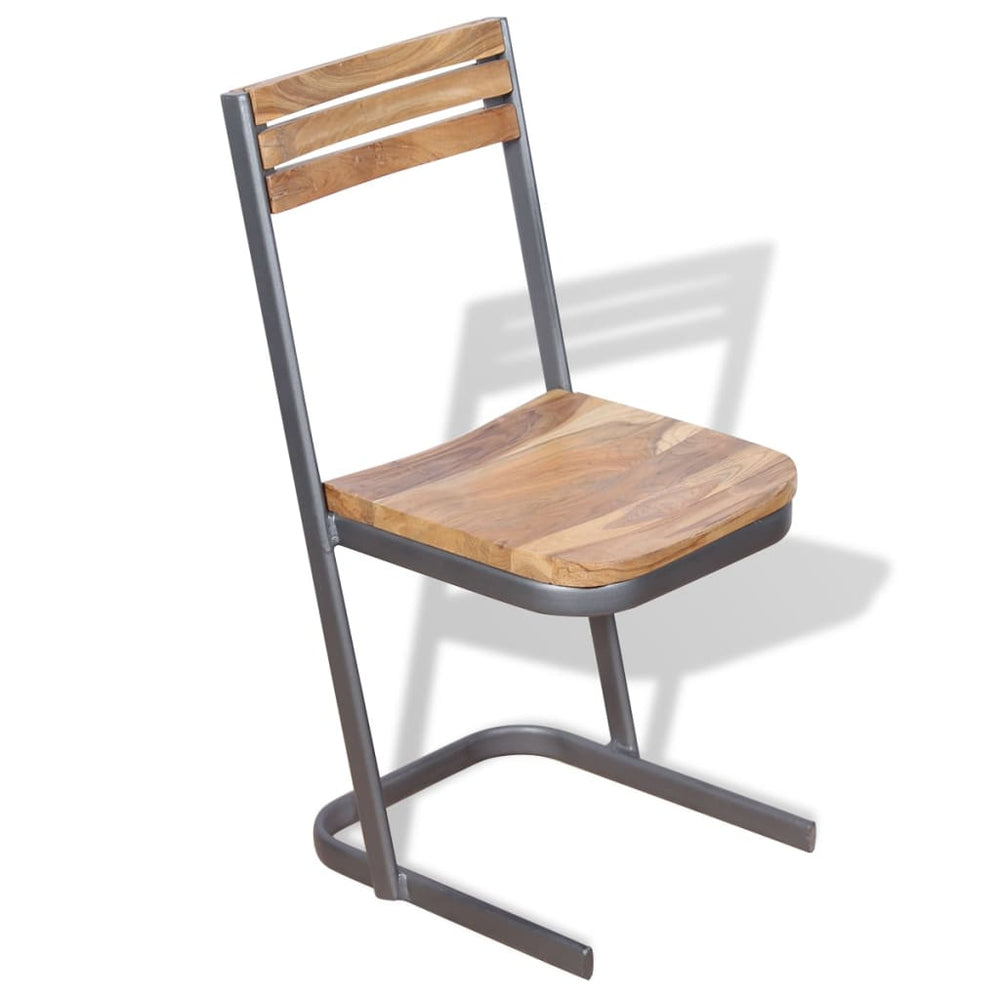 vidaXL Dining Chairs 6 pcs. Solid Teak Wood