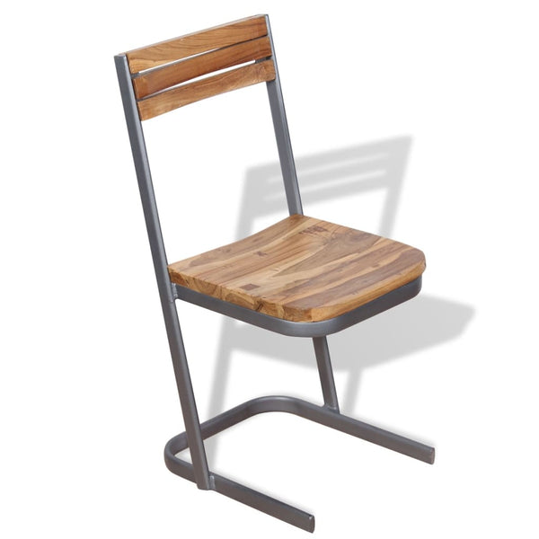 vidaXL Dining Chairs 6 pcs. Solid Teak Wood
