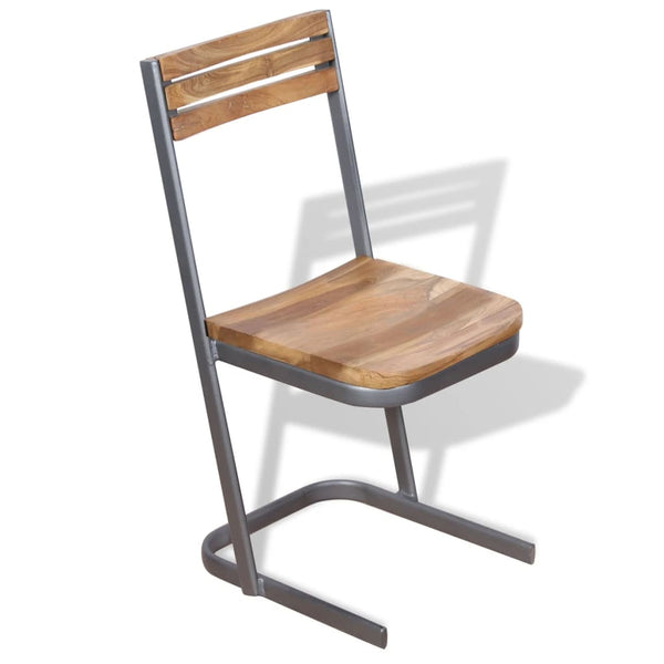 vidaXL Dining Chairs 6 pcs. Solid Teak Wood
