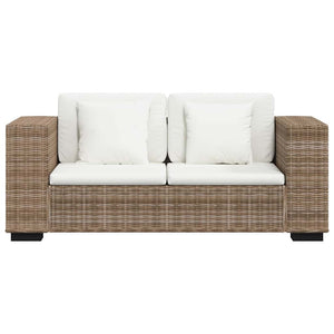 vidaXL Sofa Set 2-Seater and 3-Seater Real Rattan