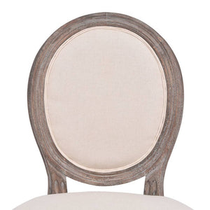 vidaXL Dining Chairs 6 pcs Cream Fabric