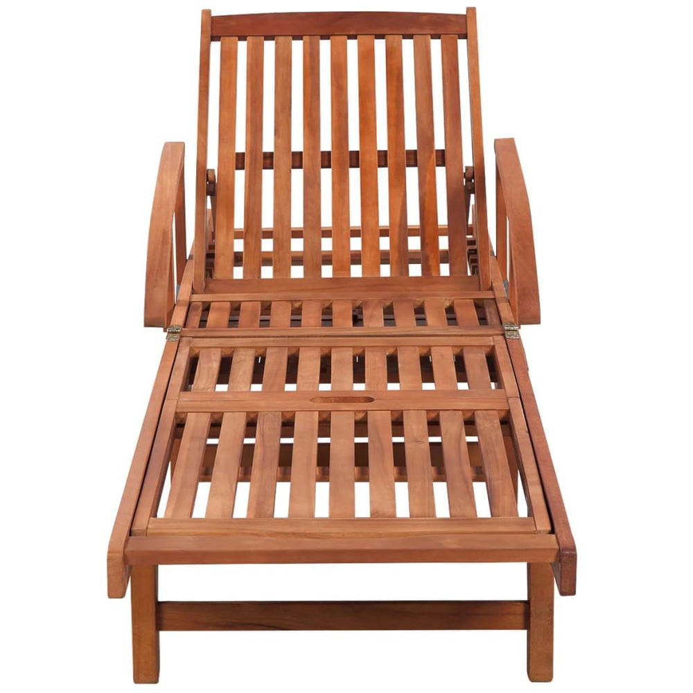 vidaXL Sun Loungers 2 pcs. with Table Solid Acacia Wood