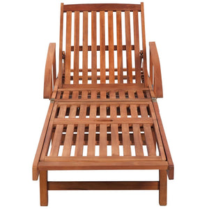 vidaXL Sun Loungers 2 pcs. with Table Solid Acacia Wood