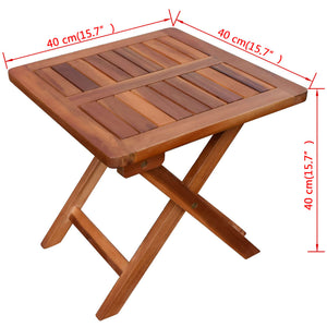 vidaXL Sun Loungers 2 pcs. with Table Solid Acacia Wood
