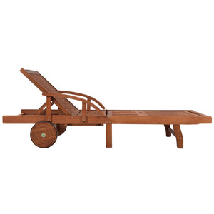 vidaXL Sun Loungers 2 pcs. with Table Solid Acacia Wood