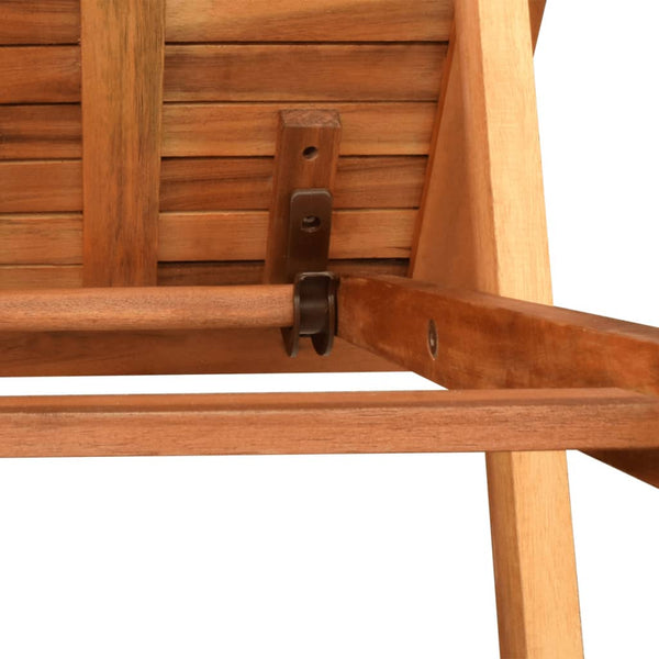 vidaXL Sun Loungers 2 pcs. with Table Solid Acacia Wood