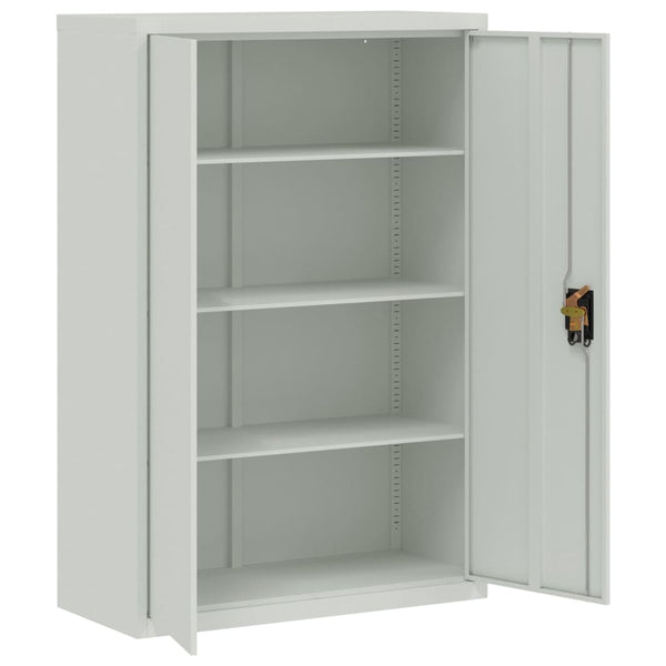vidaXL Filing Cabinet 90x40x140 cm Steel Grey