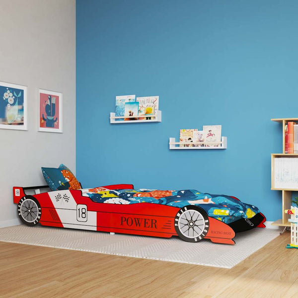 vidaXL Racing Car Bed 90x200 cm Red