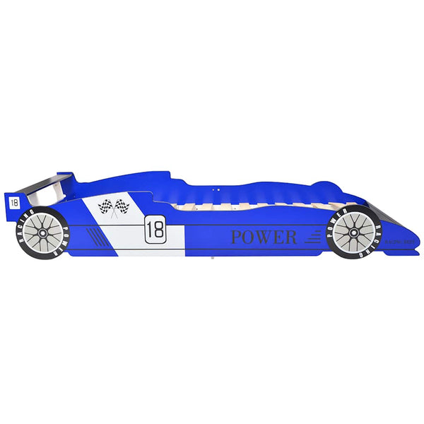vidaXL Kids Race Car Bed 90x200 cm Blue