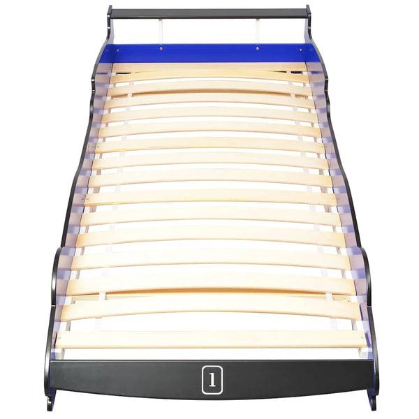 vidaXL Kids Race Car Bed 90x200 cm Blue