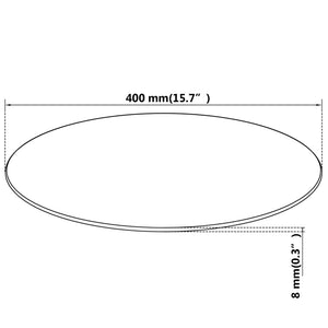 vidaXL Tempered Glass Tabletop Round 400 mm