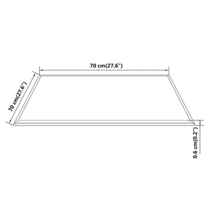 vidaXL Toughened Glass Table Top Square 700 x 700 mm