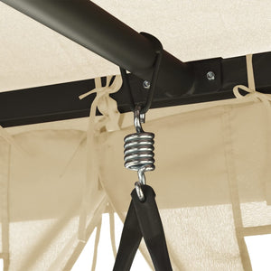 vidaXL Gazebo Convertible Swing Seat Cream White