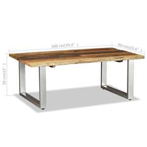 vidaXL Coffee Table Reclaimed Solid Wood 100x60x38 cm
