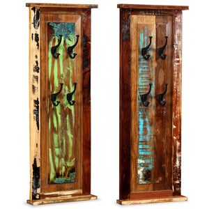vidaXL Wall Coat Rack 2 pcs. Solid Reclaimed Wood 38x100 cm