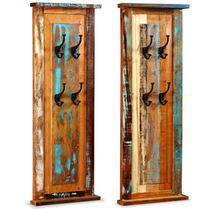 vidaXL Wall Coat Rack 2 pcs. Solid Reclaimed Wood 38x100 cm