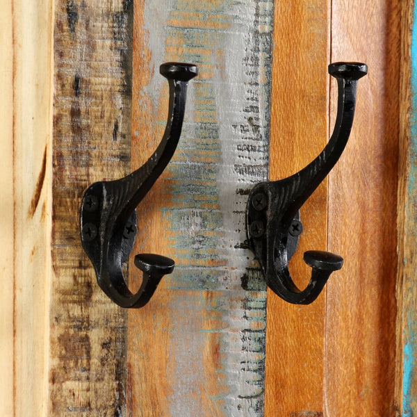 vidaXL Wall Coat Rack 2 pcs. Solid Reclaimed Wood 38x100 cm